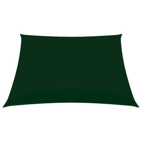 Voile Toile D'ombrage Parasol Tissu Oxford Carré 5 X 5 M Vert Foncé 02_0009522