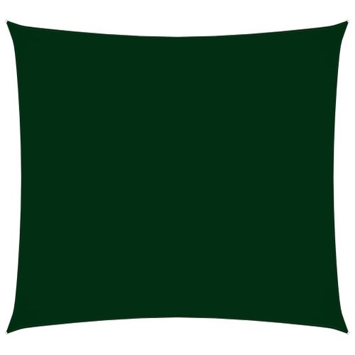 Voile Toile D'ombrage Parasol Tissu Oxford Carré 5 X 5 M Vert Foncé 02_0009522