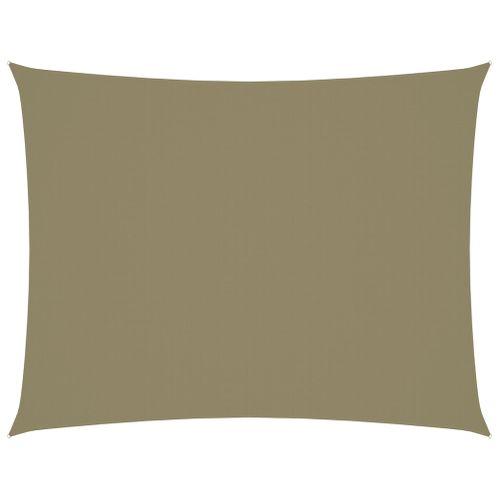 Voile Toile D'ombrage Parasol Tissu Oxford Rectangulaire 2,5 X 4 M Beige 02_0009564