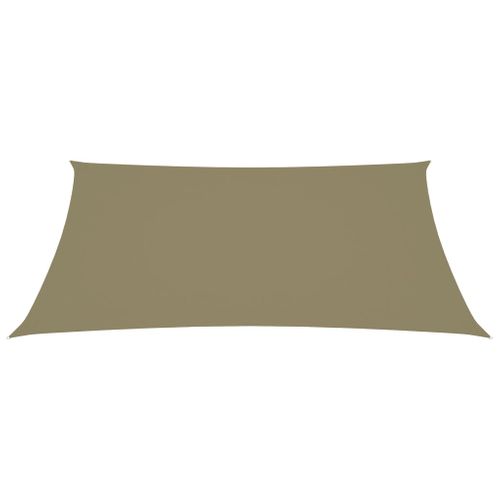 Voile Toile D'ombrage Parasol Tissu Oxford Rectangulaire 2,5 X 4,5 M Beige 02_0009574