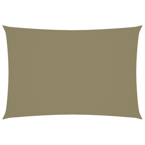 Voile Toile D'ombrage Parasol Tissu Oxford Rectangulaire 2,5 X 4,5 M Beige 02_0009574