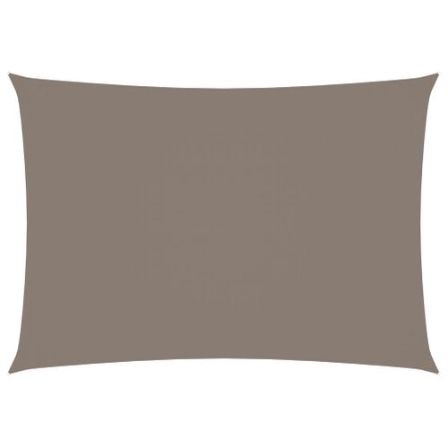 Voile Toile D'ombrage Parasol Tissu Oxford Rectangulaire 2,5 X 4,5 M Taupe 02_0009579