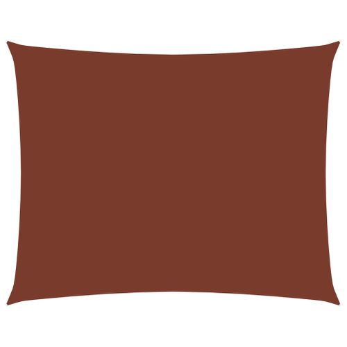 Voile Toile D'ombrage Parasol Tissu Oxford Rectangulaire 2 X 3,5 M Terre Cuite 02_000