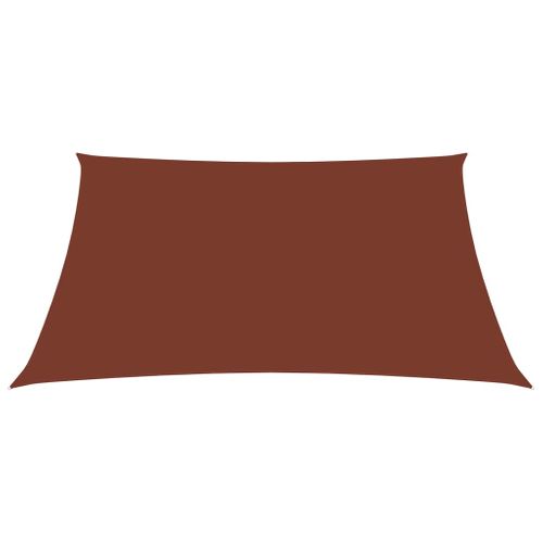 Voile Toile D'ombrage Parasol Tissu Oxford Rectangulaire 3,5 X 5 M Terre Cuite 02_000