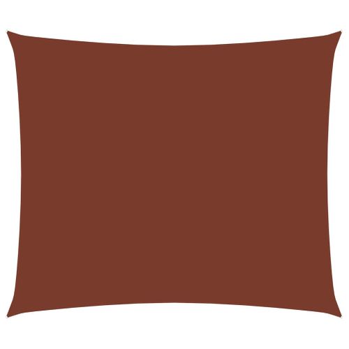 Voile Toile D'ombrage Parasol Tissu Oxford Rectangulaire 3,5 X 5 M Terre Cuite 02_000