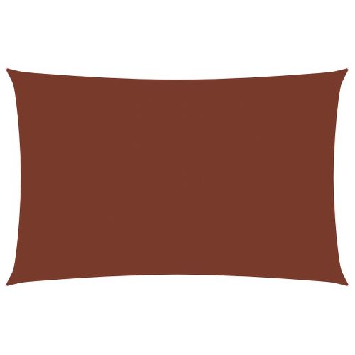 Voile Toile D'ombrage Parasol Tissu Oxford Rectangulaire 4 X 7 M Terre Cuite 02_00097