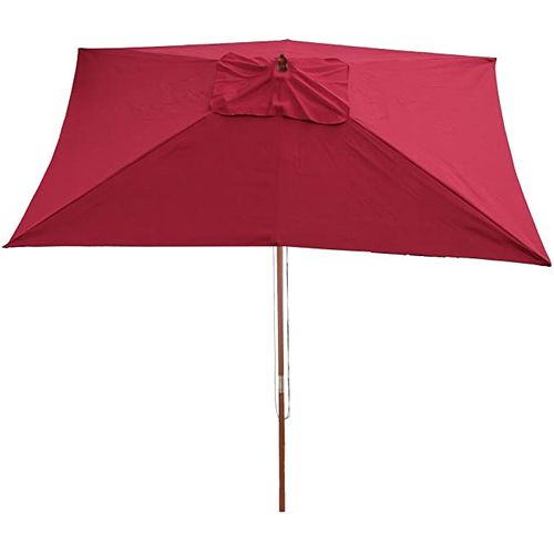 Parasol De Jardin 2x3m Polyester/bois 6kg Bordeaux 04_0003820