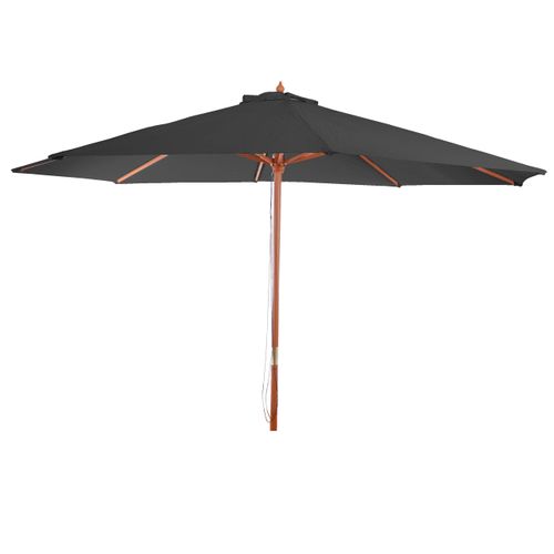 Parasol De Jardin D. 3,5m Octogonal Polyester/bois 7kg Anthracite 04_0003821