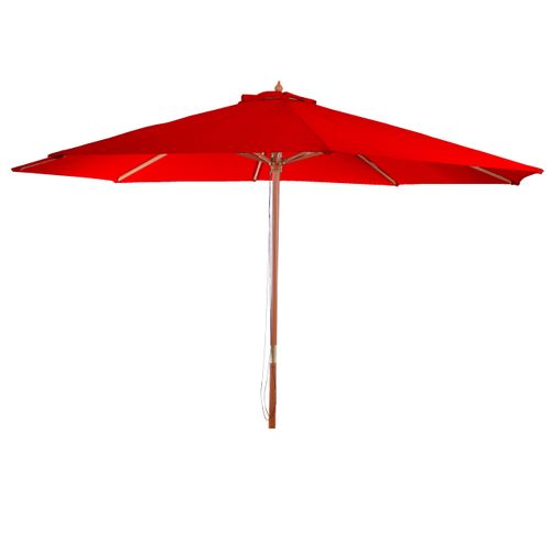 Parasol De Jardin D. 3,5m Octogonal Polyester/bois 7kg Bordeaux 04_0003822