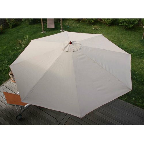 Parasol De Jardin D. 3m Polyester/bois Crème 04_0003823