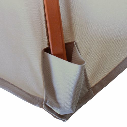 Parasol De Jardin D. 3m Polyester/bois Crème 04_0003823