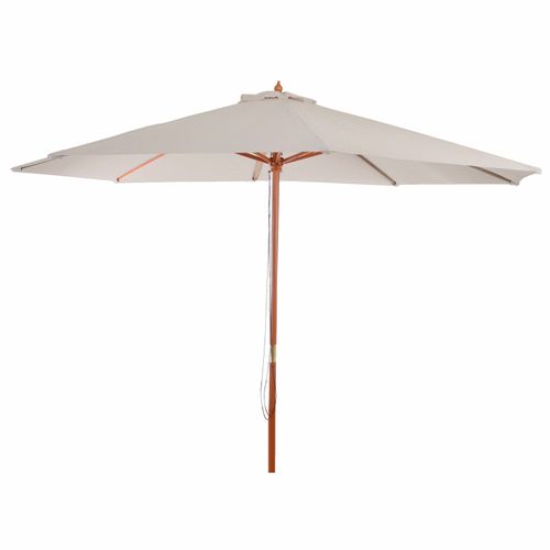Parasol De Jardin D. 3m Polyester/bois Crème 04_0003823