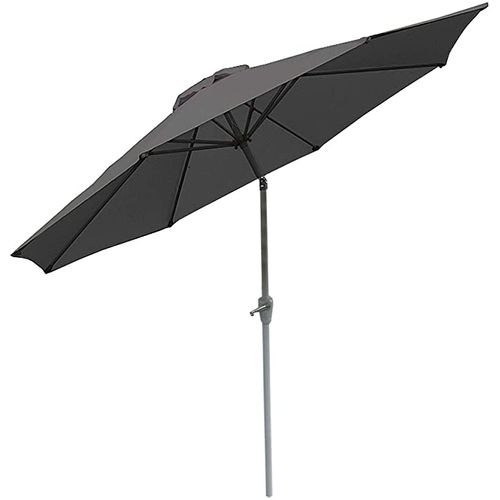 Parasol De Jardin D. 2,7m Inclinable Polyester/aluminium 5kg Anthracite 04_0003879