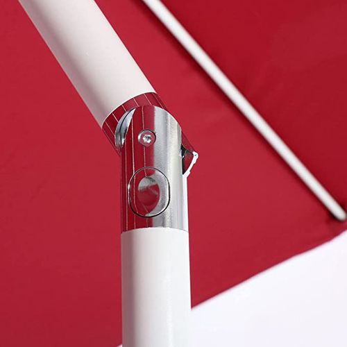 Parasol De Jardin D. 2,7m Inclinable Polyester/aluminium 5kg Rouge 04_0003871