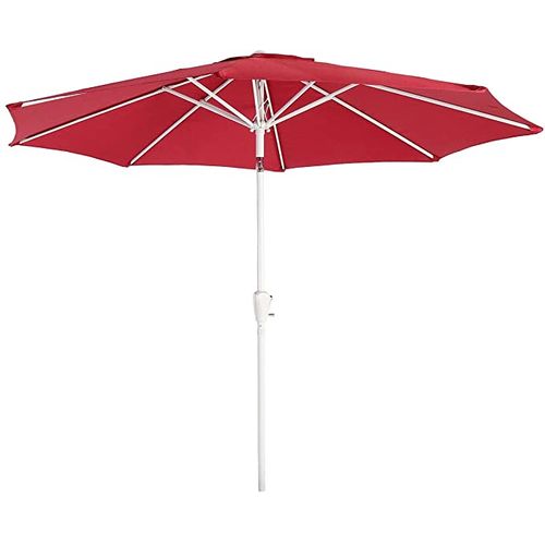 Parasol De Jardin D. 2,7m Inclinable Polyester/aluminium 5kg Rouge 04_0003871