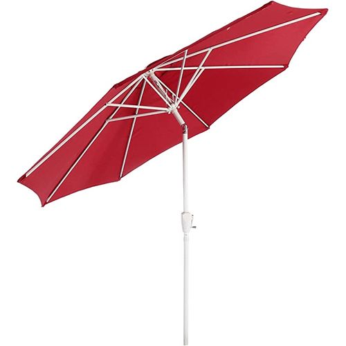 Parasol De Jardin D. 2,7m Inclinable Polyester/aluminium 5kg Rouge 04_0003871
