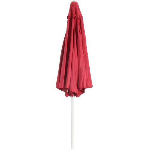 Parasol De Jardin D. 2,7m Inclinable Polyester/aluminium 5kg Rouge 04_0003871