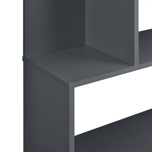 Étagère Armoire Bibliothèque Jusqu'à 8 Kg Charge Par Compartiment 192 Cm Gris Foncé 03_0004688