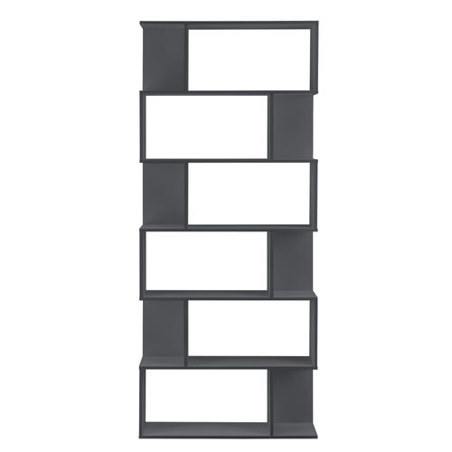 Étagère Armoire Bibliothèque Jusqu'à 8 Kg Charge Par Compartiment 192 Cm Gris Foncé 03_0004688