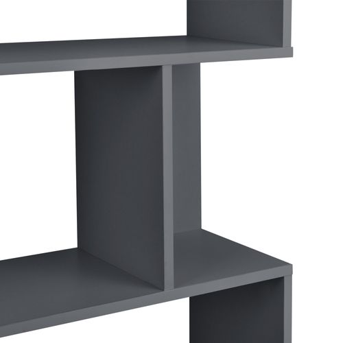 Étagère Armoire Bibliothèque Jusqu'à 8 Kg Charge Par Compartiment 192 Cm Gris Foncé 03_0004688