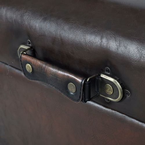 Ensemble De Banc Banquette S De Rangement 3 Pièces Marron 02_0010846