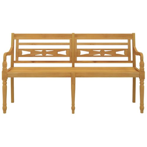 Banc De Jardin Meuble De Patio D'extérieur Terrasse 150 X 51,5 X 84 Cm Bois Massif De