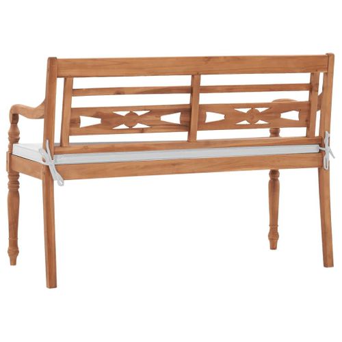 Banc De Jardin Meuble De Patio D'extérieur Terrasse Avec Coussins120 X 51,5 X 84 Cm