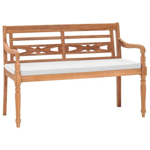 Banc De Jardin Meuble De Patio D'extérieur Terrasse Avec Coussins120 X 51,5 X 84 Cm