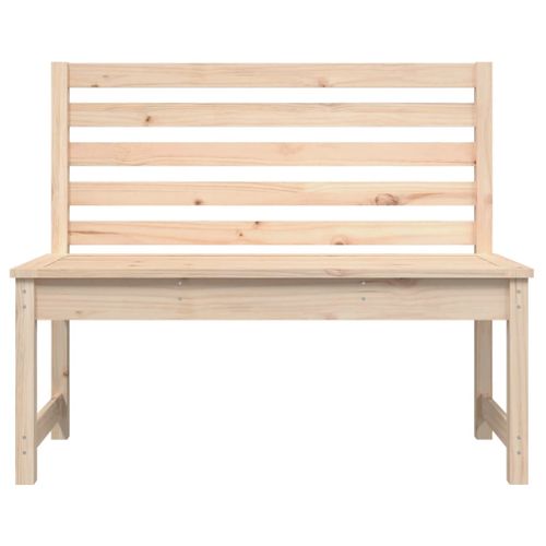 Banc De Jardin Meuble De Patio D'extérieur Terrasse 109 X 48 X 91,5 Cm Bois Massif De