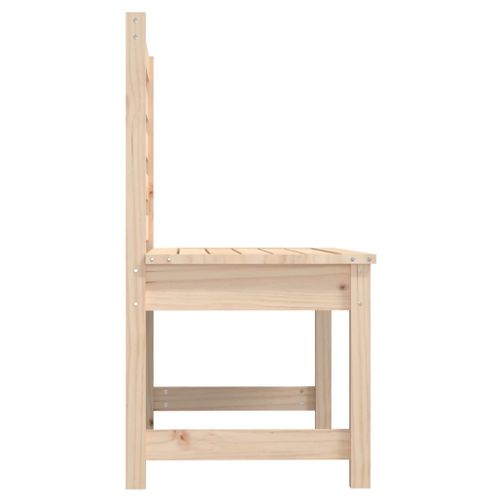 Banc De Jardin Meuble De Patio D'extérieur Terrasse 109 X 48 X 91,5 Cm Bois Massif De