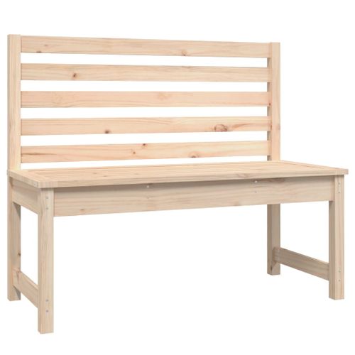 Banc De Jardin Meuble De Patio D'extérieur Terrasse 109 X 48 X 91,5 Cm Bois Massif De