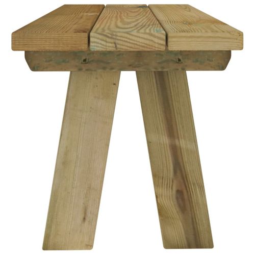 Banc De Jardin Meuble De Patio D'extérieur Terrasse 110 X 38 X 45 Cm Bois De Pin Mas