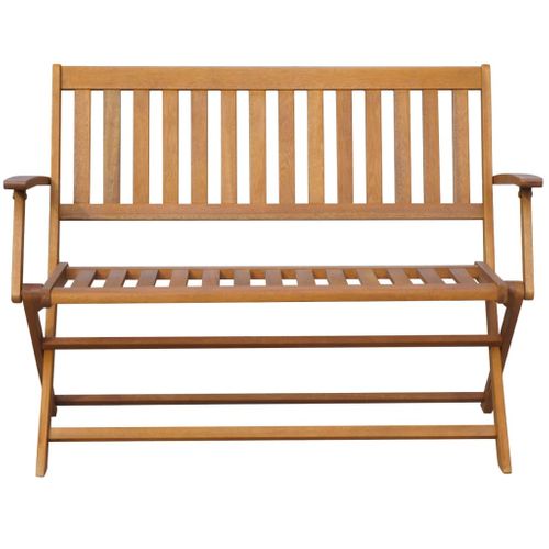 Banc De Jardin Meuble De Patio D'extérieur Terrasse 120 X 60 X 89 Cm Bois D'acacia So