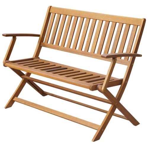 Banc De Jardin Meuble De Patio D'extérieur Terrasse 120 X 60 X 89 Cm Bois D'acacia So