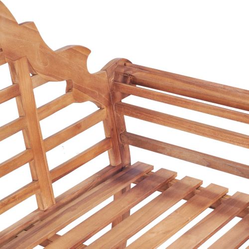 Banc De Jardin Meuble De Patio D'extérieur Terrasse 127 X 58,5 X 92,5 Cm Bois Massif