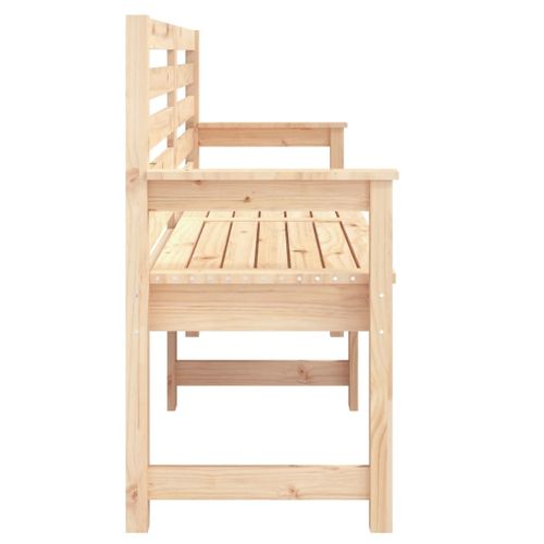 Banc De Jardin Meuble De Patio D'extérieur Terrasse 159,5 X 48 X 91,5 Cm Bois Massif