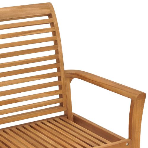 Banc De Jardin Meuble De Patio D'extérieur Terrasse Avec Coussin Rouge Bordeaux 112 X 55 X 94 Cm