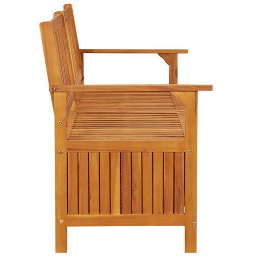 Banc De Jardin Meuble De Patio D'extérieur Terrasse De Rangement 170 X 63 X 84 Cm Bois D'acacia