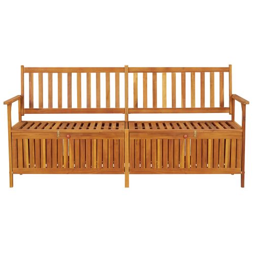 Banc De Jardin Meuble De Patio D'extérieur Terrasse De Rangement 170 X 63 X 84 Cm Bois D'acacia