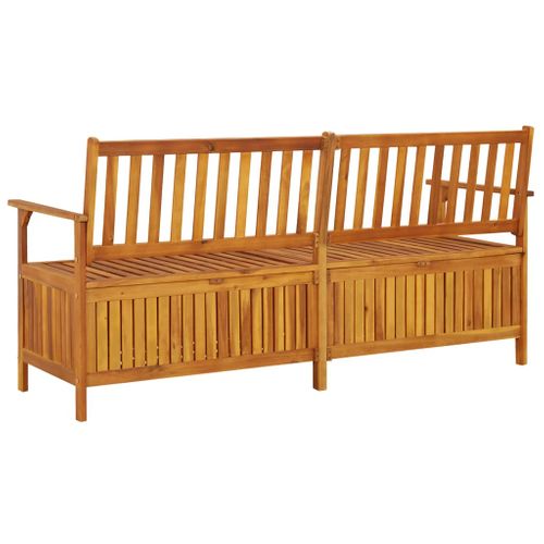 Banc De Jardin Meuble De Patio D'extérieur Terrasse De Rangement 170 X 63 X 84 Cm Bois D'acacia