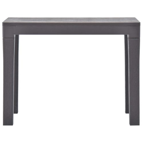 Banc De Jardin Meuble De Patio D'extérieur Terrasses De Jardin 2 Pièces Moka Plastiqu