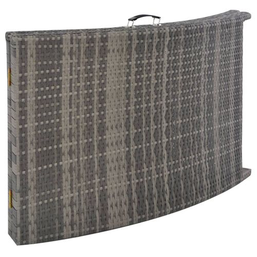 Ensemble De Chaises Longues Pliables 3 Pièces Résine Tressée Gris 02_0011994