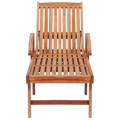 Lot De 2 Transats Chaise Longue Bain De Soleil Terrasse Meuble D'extérieur Avec Coussin