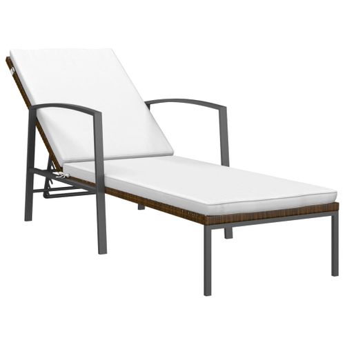 Lot De 2 Transats Chaise Longue Bain De Soleil Lit De Jardin Terrasse Meuble D'extérieur Avec Table