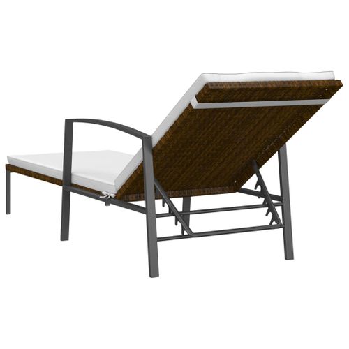 Lot De 2 Transats Chaise Longue Bain De Soleil Lit De Jardin Terrasse Meuble D'extérieur Avec Table