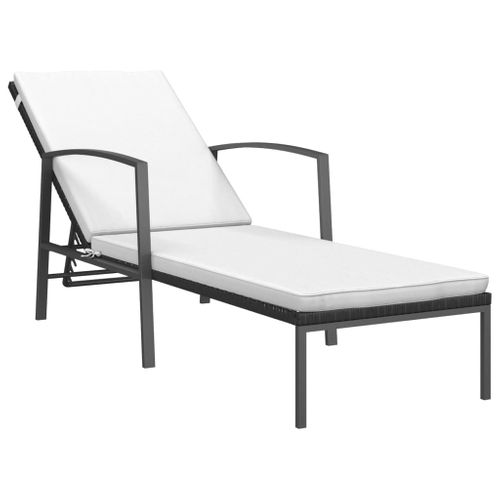Lot De 2 Transats Chaise Longue Bain De Soleil Lit De Jardin Terrasse Meuble D'extérieur Avec Table