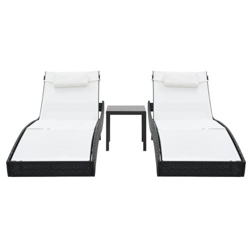 Lot De 2 Transats Chaise Longue Bain De Soleil Lit De Jardin Terrasse Meuble D'extéri