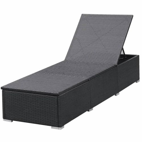 Lot De 2 Transats Chaise Longue Bain De Soleil Terrasse Meuble D'extérieur Avec Coussin