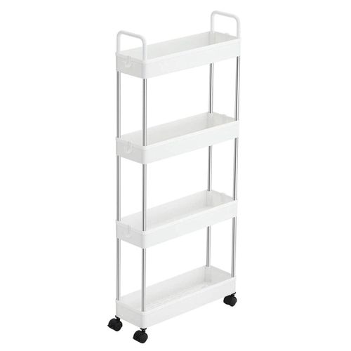 Chariot Fin Étagère De Cuisine À 4 Niveaux