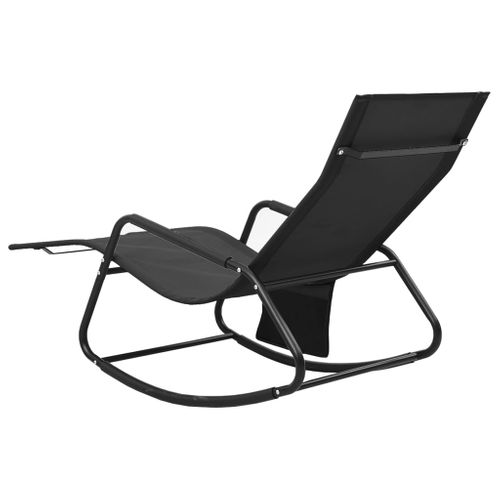 Transat Chaise Longue Bain De Soleil Lit De Jardin Terrasse Meuble D'extérieur Acier